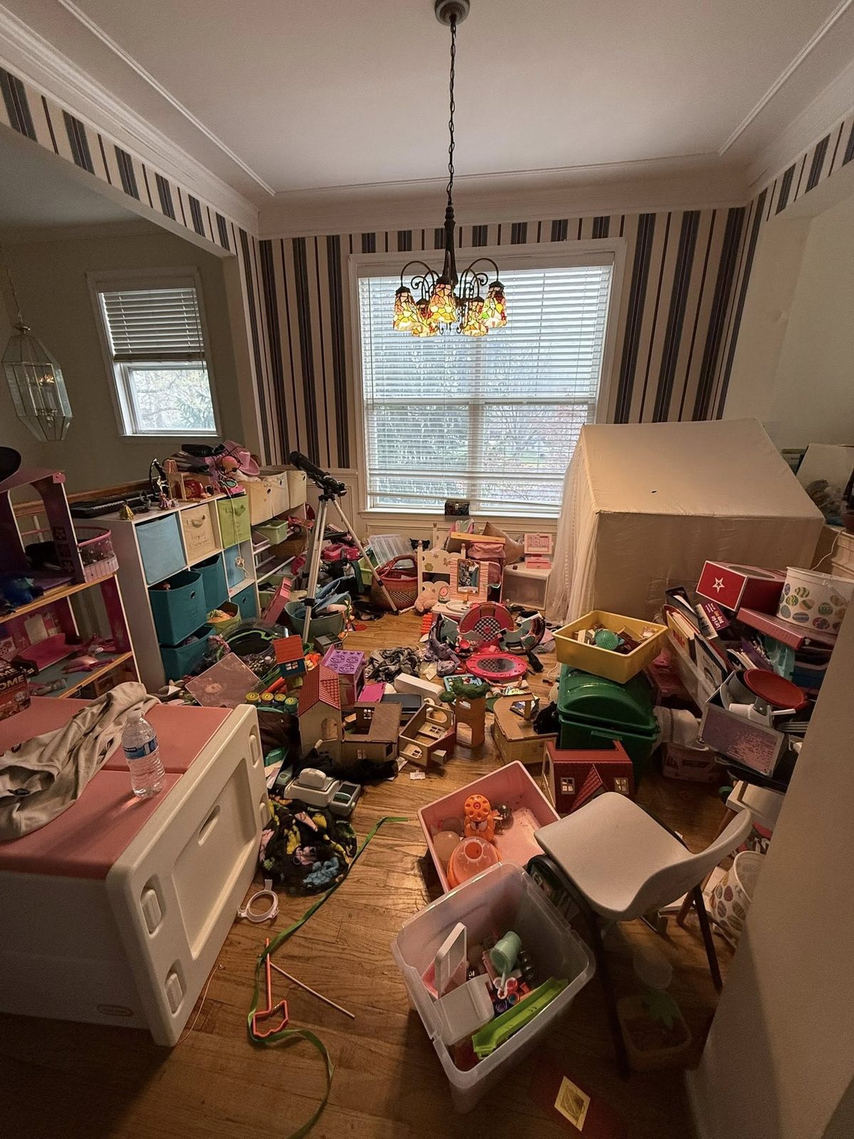 Playroom reset before