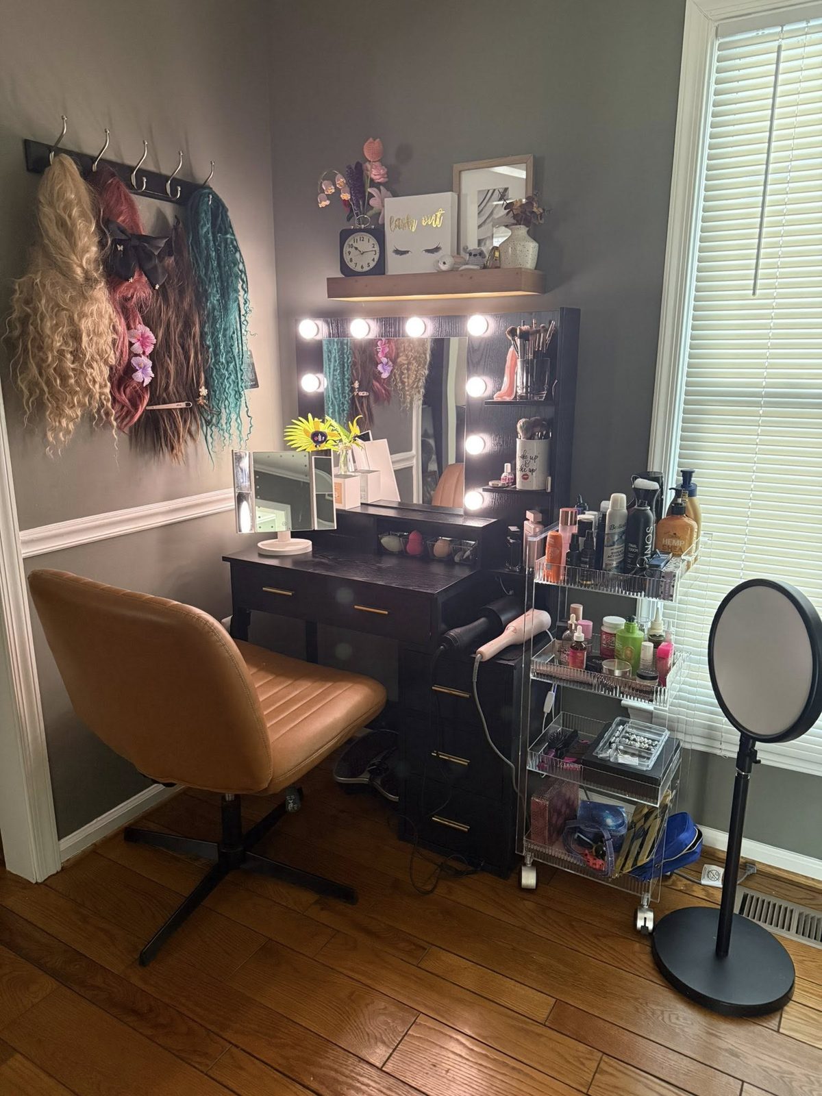 Vanity station after