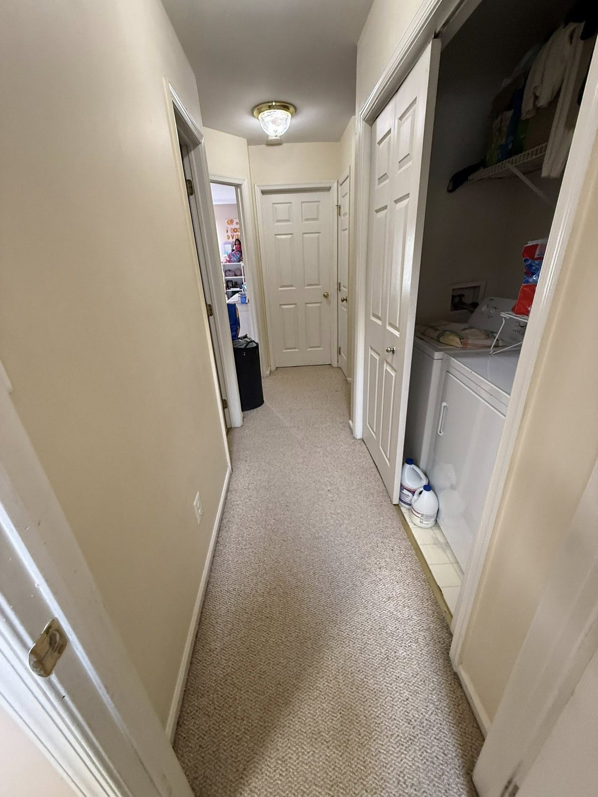 Laundry hallway after