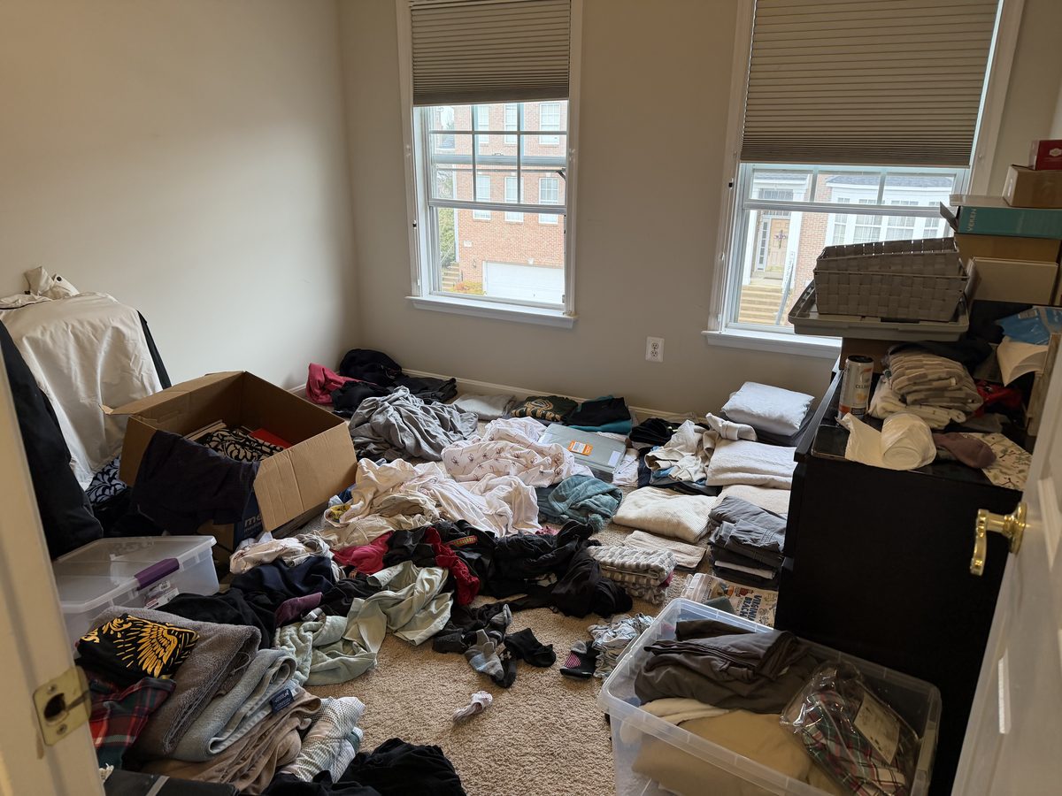Bedroom reset before