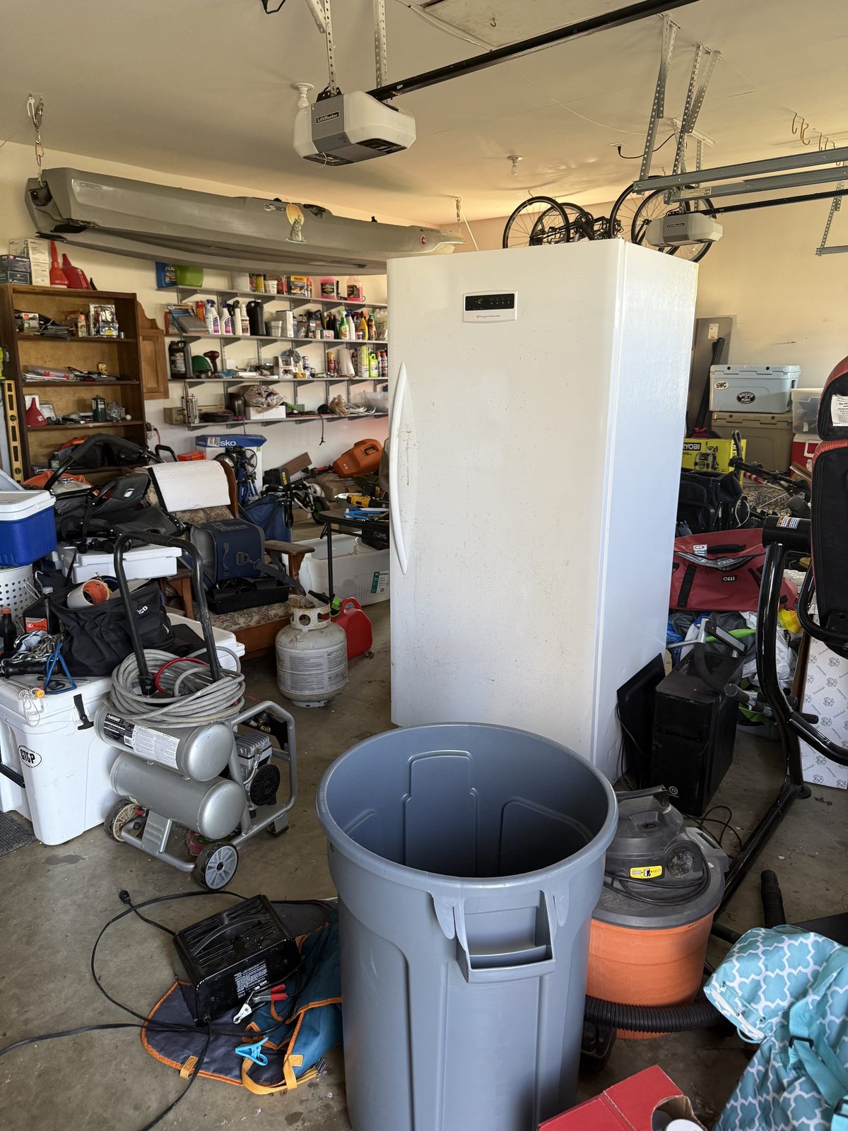 Garage cleanout before
